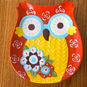 NWT Very Cute Owl Serving Dish